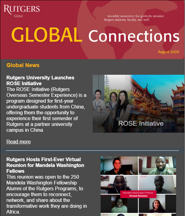 August 2020 Global Connections Newsletter
